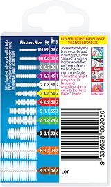 Piksters Interdental Brushes 40 pk Size 0 Grey Safe for Braces Gum Care view 9