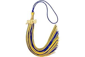 LXZYU 2026 Tassel Graduation, Tassels for Graduation Cap 2026, Blue Gold Tassel Cap Decorations with Gold Charms Memorial Cords Graduate Hat Ceremonies Accessories for Class of School Grad Souvenir Gifts