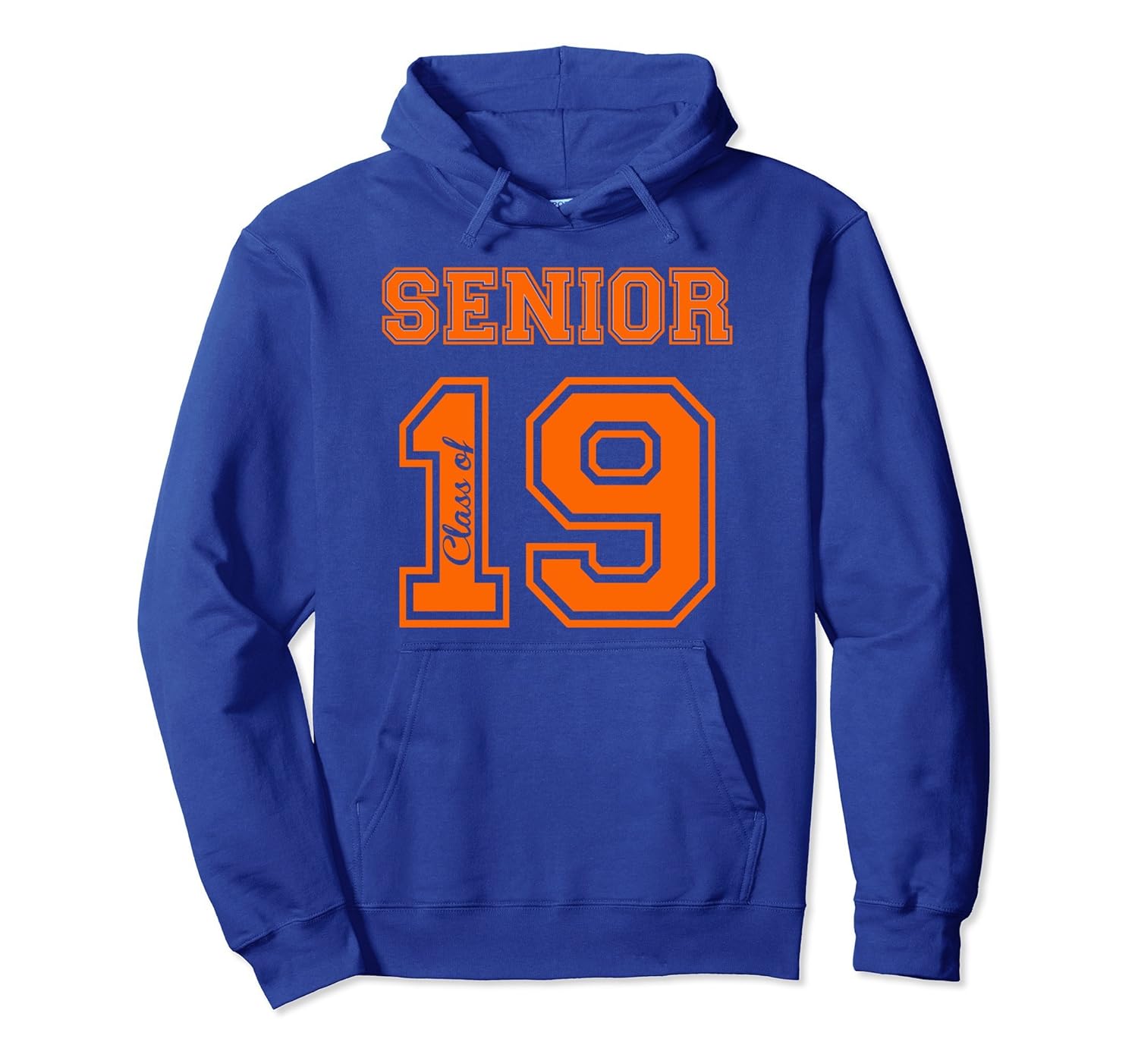 Sports Jersey Style Class of 2019 High School Senior Hoodie-anz