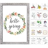 Farmhouse Wall Decor Sign For Spring Decoration For The Home With 16 Interchangeable Holiday Sayings Rustic Home Decor Living