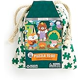 Mudpuppy Happy Campers - 36 Piece Puzzle To Go Featuring Adorable Campfire Trio Perfect Summer Travel Activity For Children A