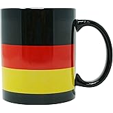 Funny Guy Mugs German Flag Ceramic Coffee Mug - 11oz - Ideal Funny Coffee Mug for Women and Men - Germany Flag Mug