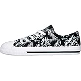 FOCO Philadelphia Eagles NFL Womens Low Top Repeat Print Canvas Shoes - 7