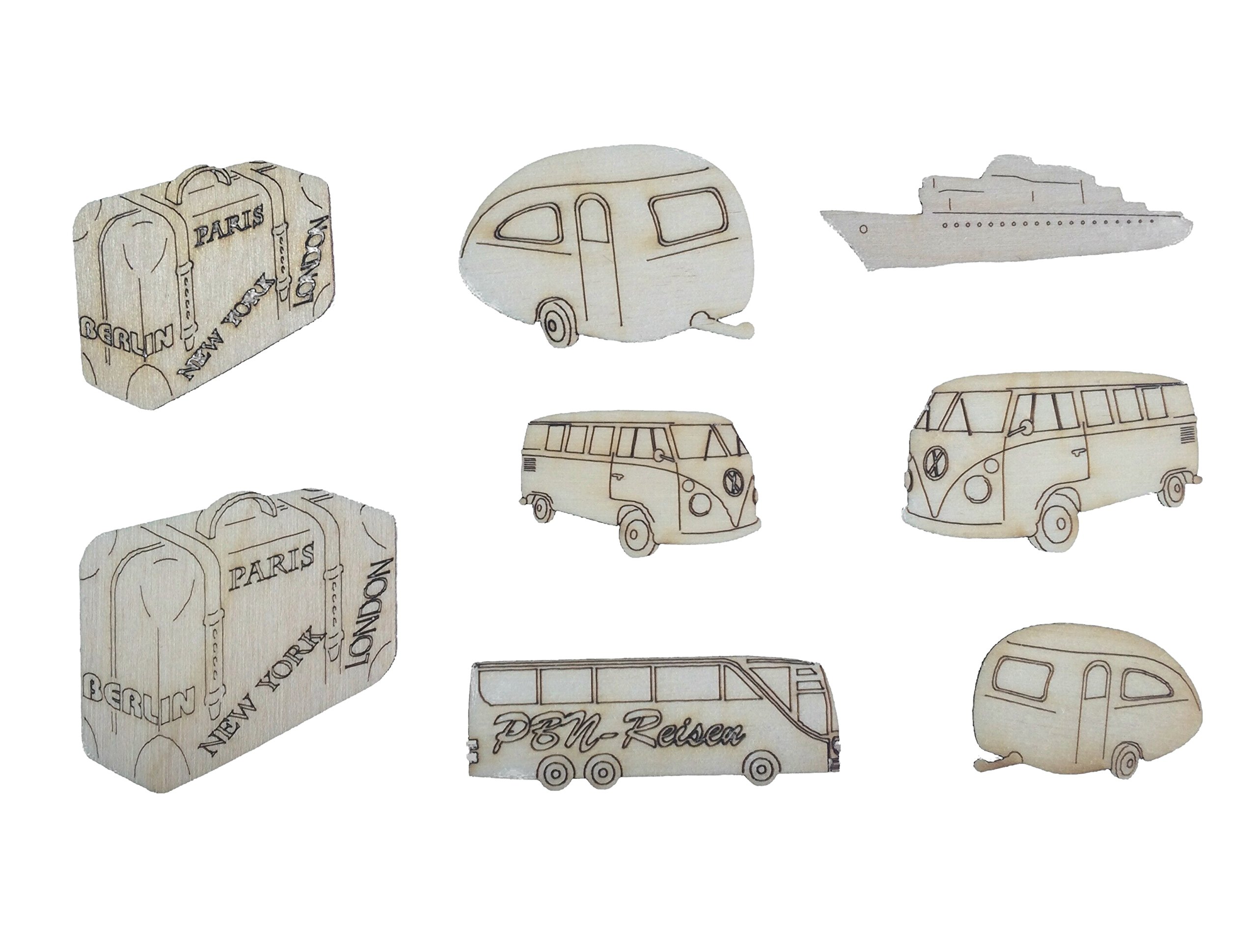 Petra's Craft News VEHTVHS1 Craft Product Wood Holzfarbe – 20 x 12 x 3 cm