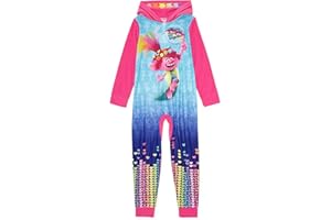 American Marketing Enterprises Girl's Trolls Music One Piece Flannel Blanket Sleeper