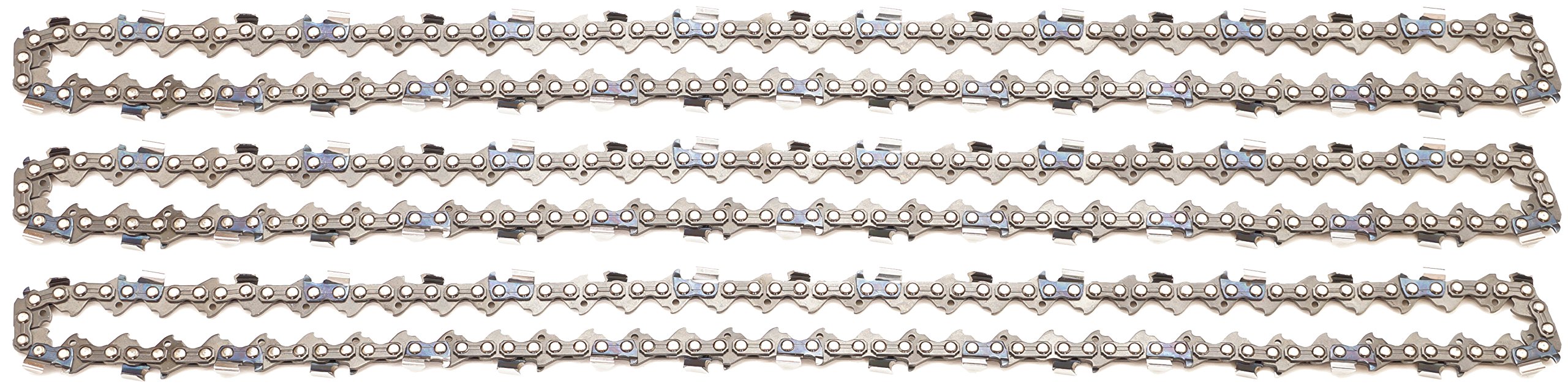3 tallox Saw Chains .325" Pitch .063" 1.6 mm Gauge 68 Links 18" 45 cm semi-chisel compatible with Stihl Husqvarna Dolmar Makita and other chainsaws