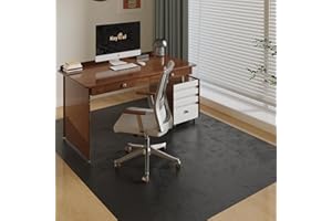 KEYDOL 60" x 75" Office Mat for Hardwood Floor with 3D Feather Design,Waterproof&Non-Slip Computer Floors Mat,Utility Office Floor Mats for Rolling Chairs Hardwood,Office Chair Floors Protector for Home&Game