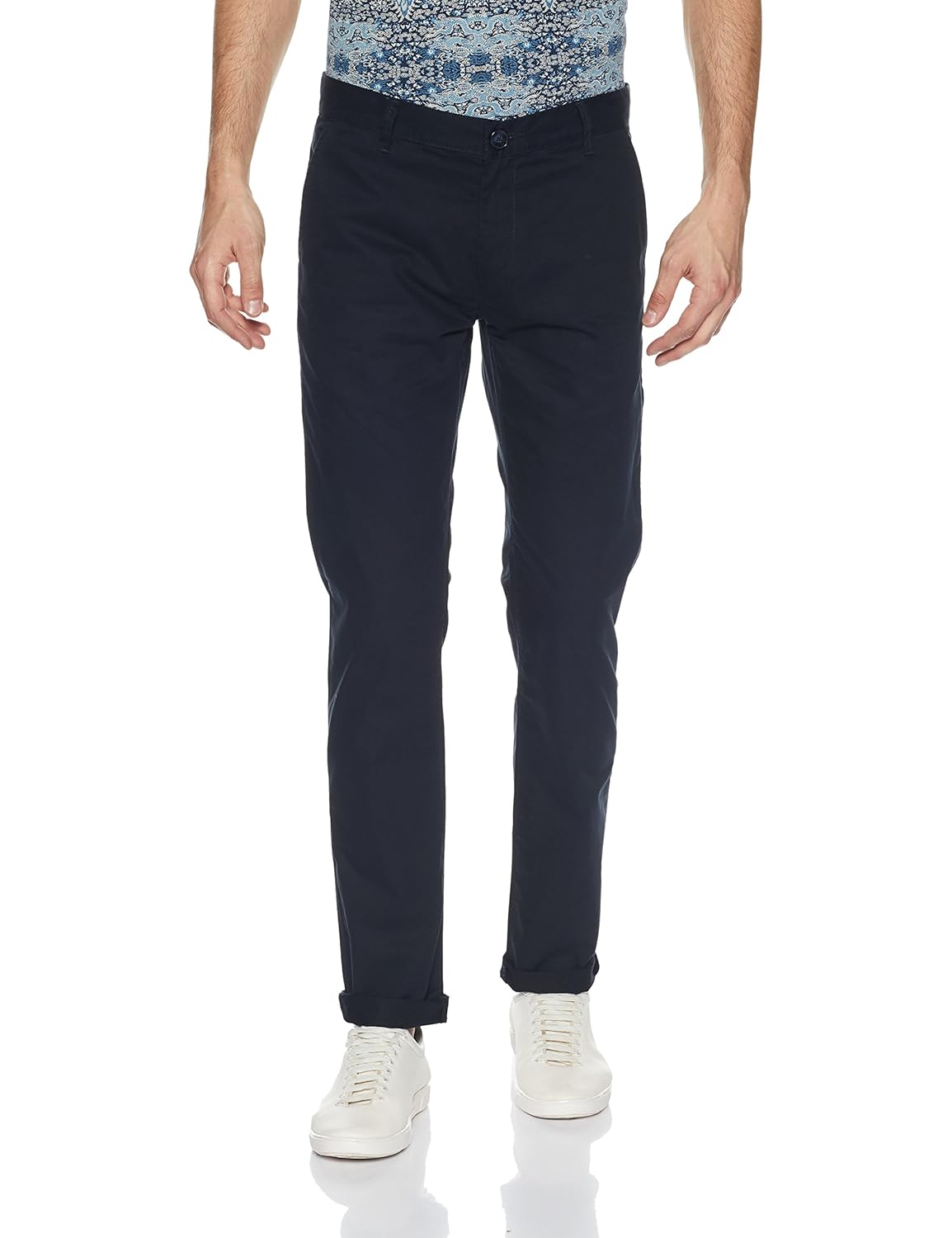 peter england men's chino casual trousers