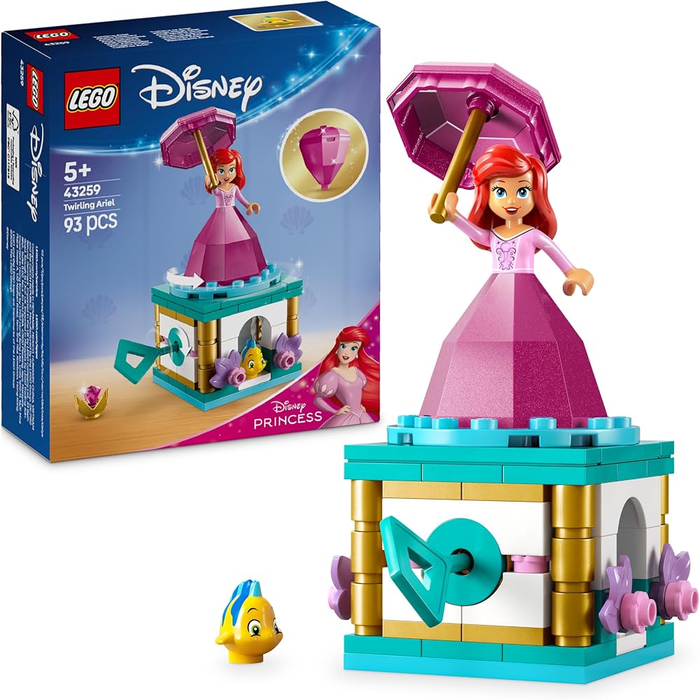 LEGO Disney Princess Twirling Ariel with Flounder 43259 Toy