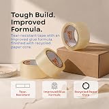 Wolf Tapes Heavy-Duty Packaging Tape 48mm x 66m Pack of 6 Clear view 6