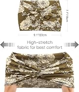 DRESHOW 4 Pack Turban Headbands Women Wide Vintage Knotted Hair Bands view 6