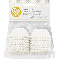 Wilton Baking Cups, Mini, White, 350-Count