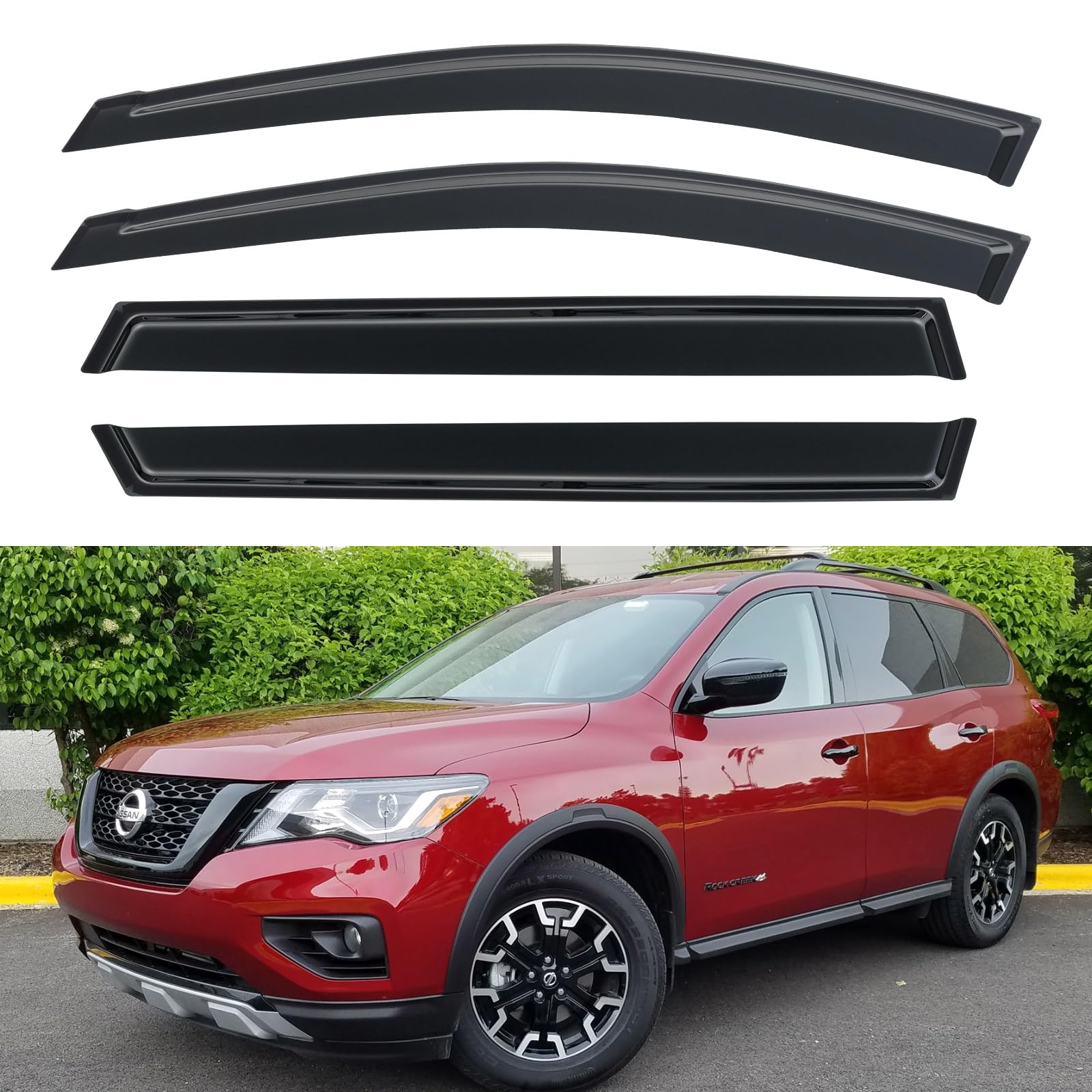 Window Visors Rain Guards Shield for Nissan