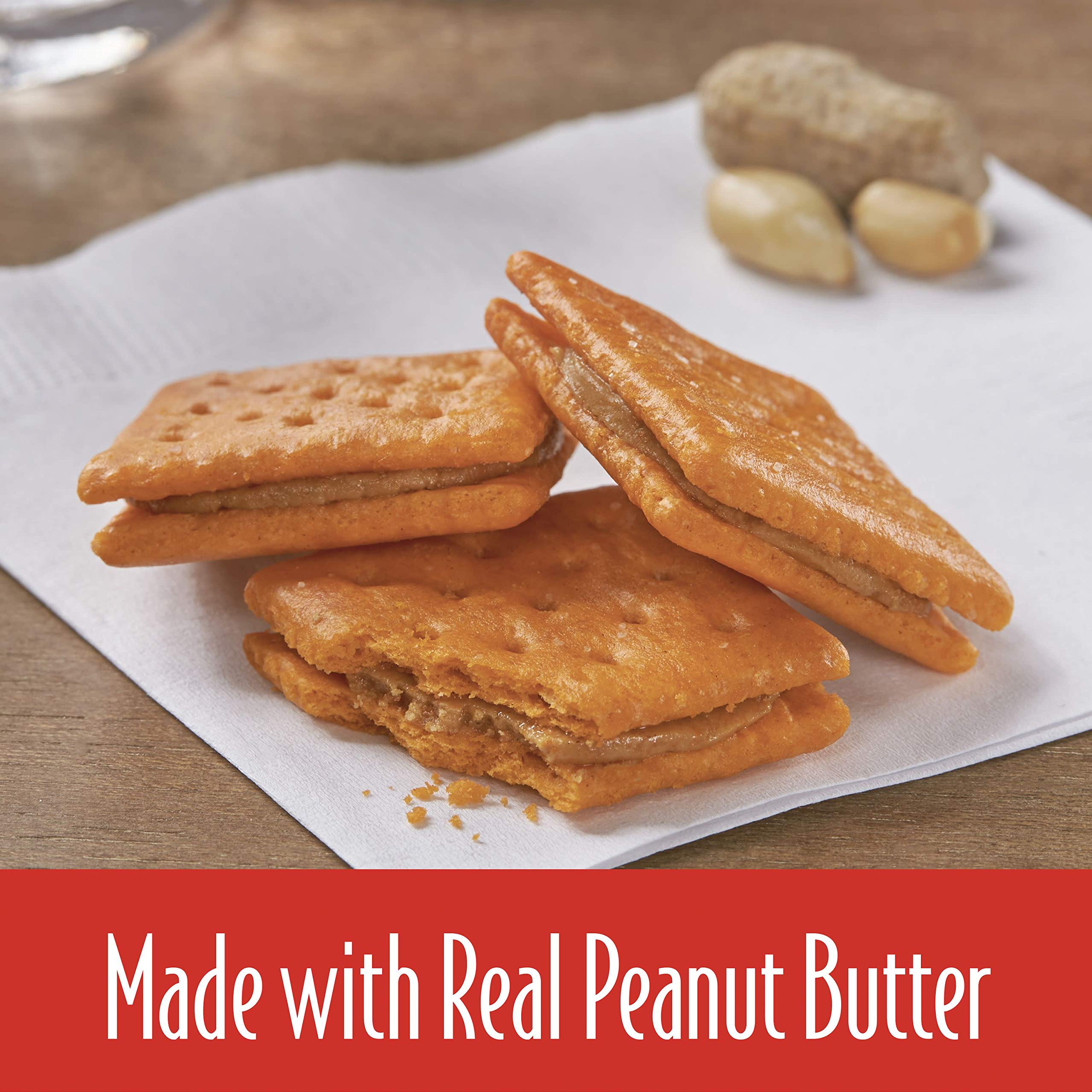 Keebler Cheese and Peanut Butter Sandwich Crackers, Single Serve, 1.38