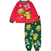 Pokémon boys 2-piece Loose-fit Pajama Set, Soft & Cute for Kids