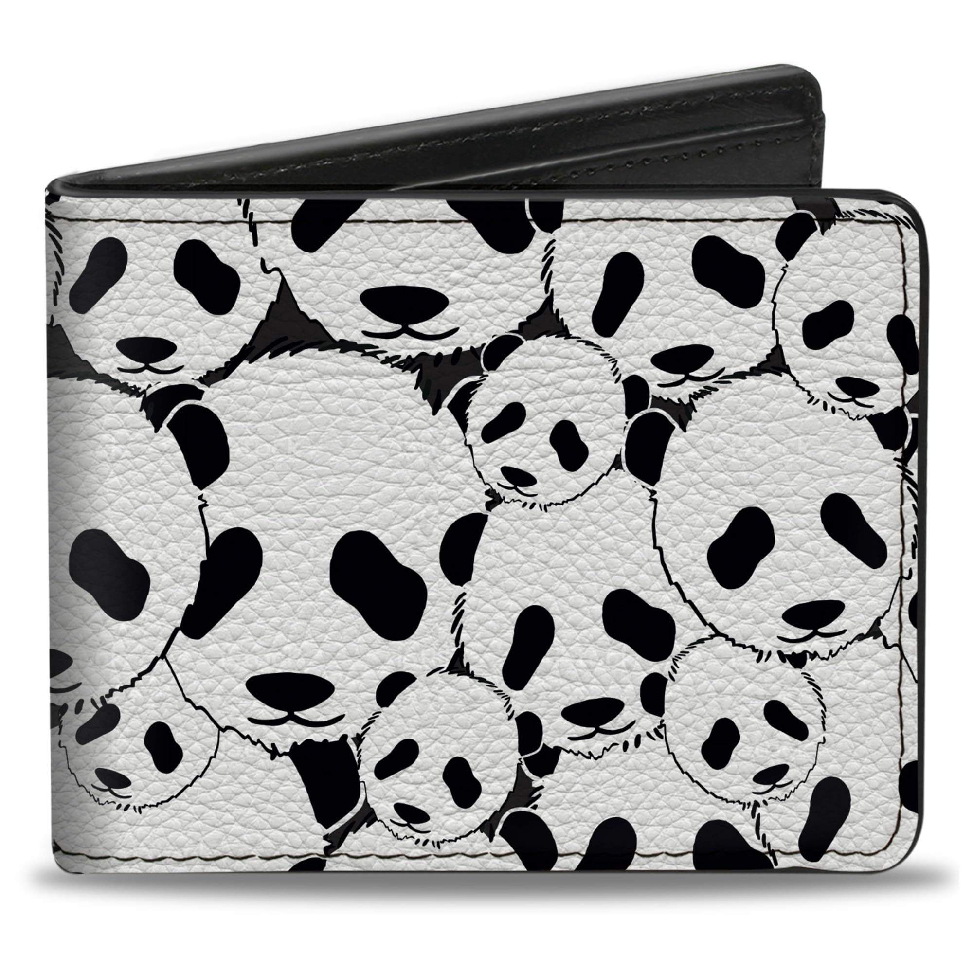 Buckle-Down Men's Bifold Panda Travel Accessory bi-fold Wallet, Multicoloured, 4.0" x 3.5"