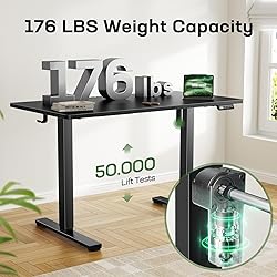Marsail Electric Standing Desk with One-Whole Piece