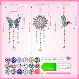 Dikence 5D Diamond Art Wind Chime Kit for Kids 6-12 Sun Catcher Decor view 6