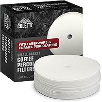 Round Prudiut 300 Count Percolator Inch Natural Unbleached