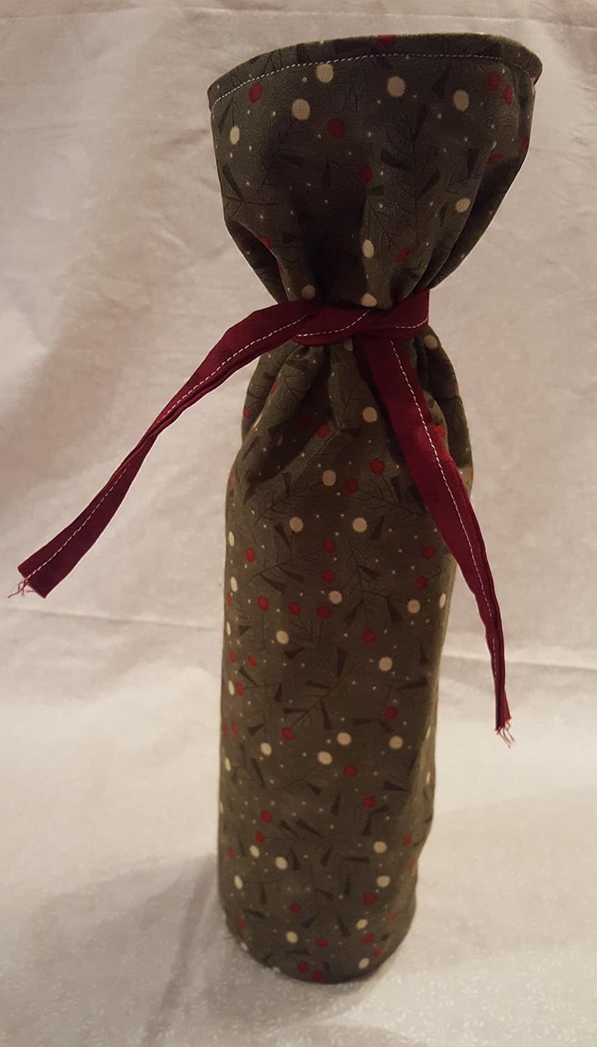 Quilted Wine Bottle Gift Bag Handmade