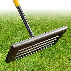 Professional Lawn Leveling Rake with 17x10in