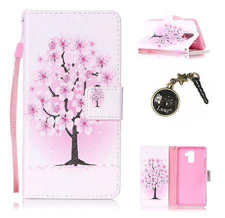 für Huawei Honor 7 Hülle,Hochwertige Kunst-Leder-Hülle mit Magnetverschluss Flip Cover Tasche Leder [Kartenfächer] Schutzhüll
