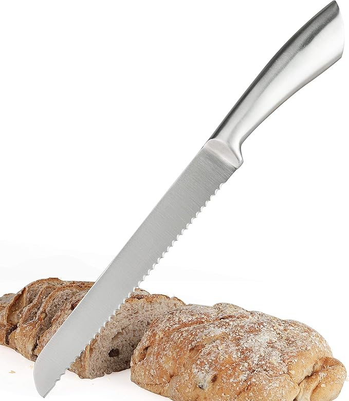 Serrated Bread Knife 8 Inch stainless steel Bread Knife for