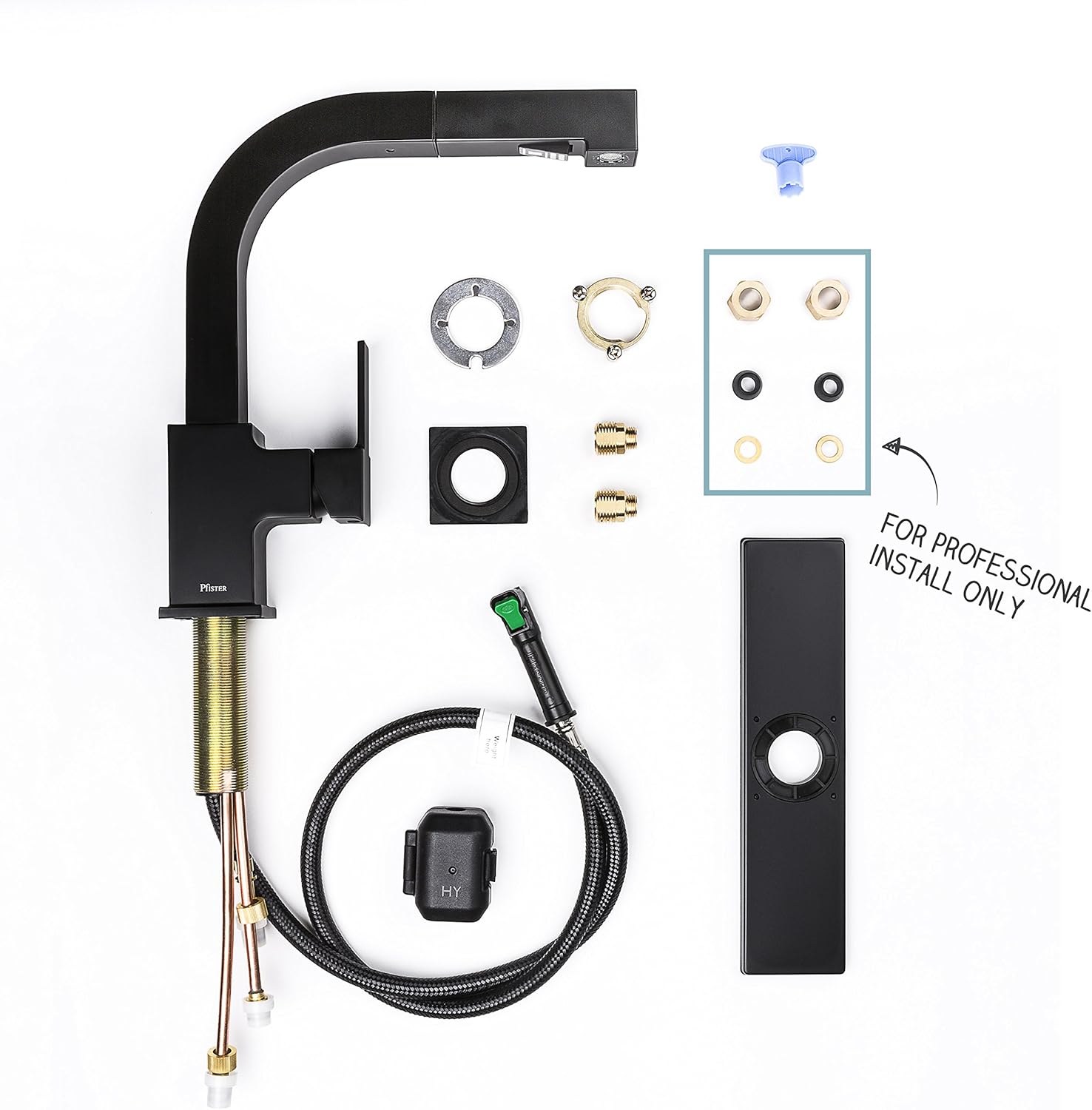 Pfister LG534-LPMC Arkitek Kitchen Faucet With Pull-Out Sprayhead, Polished Chrome - - 