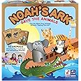 Noah's Ark Toy, Balancing Game Religious Stacking Educational Board Game with Animal Toy, 50 Animals