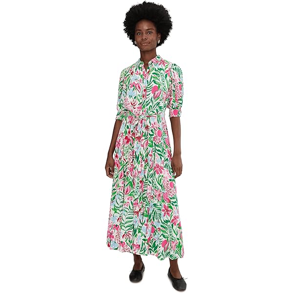 O'NEILL Womens Ellis Midi Dress, Azalea, M at Amazon Women's Clothing store