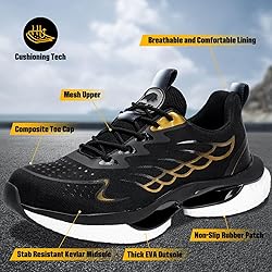 Steel Toe Shoes for Men Women Composite Toe Work