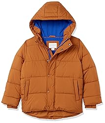 Amazon Essentials Boys' Heavyweight Hooded Puffer