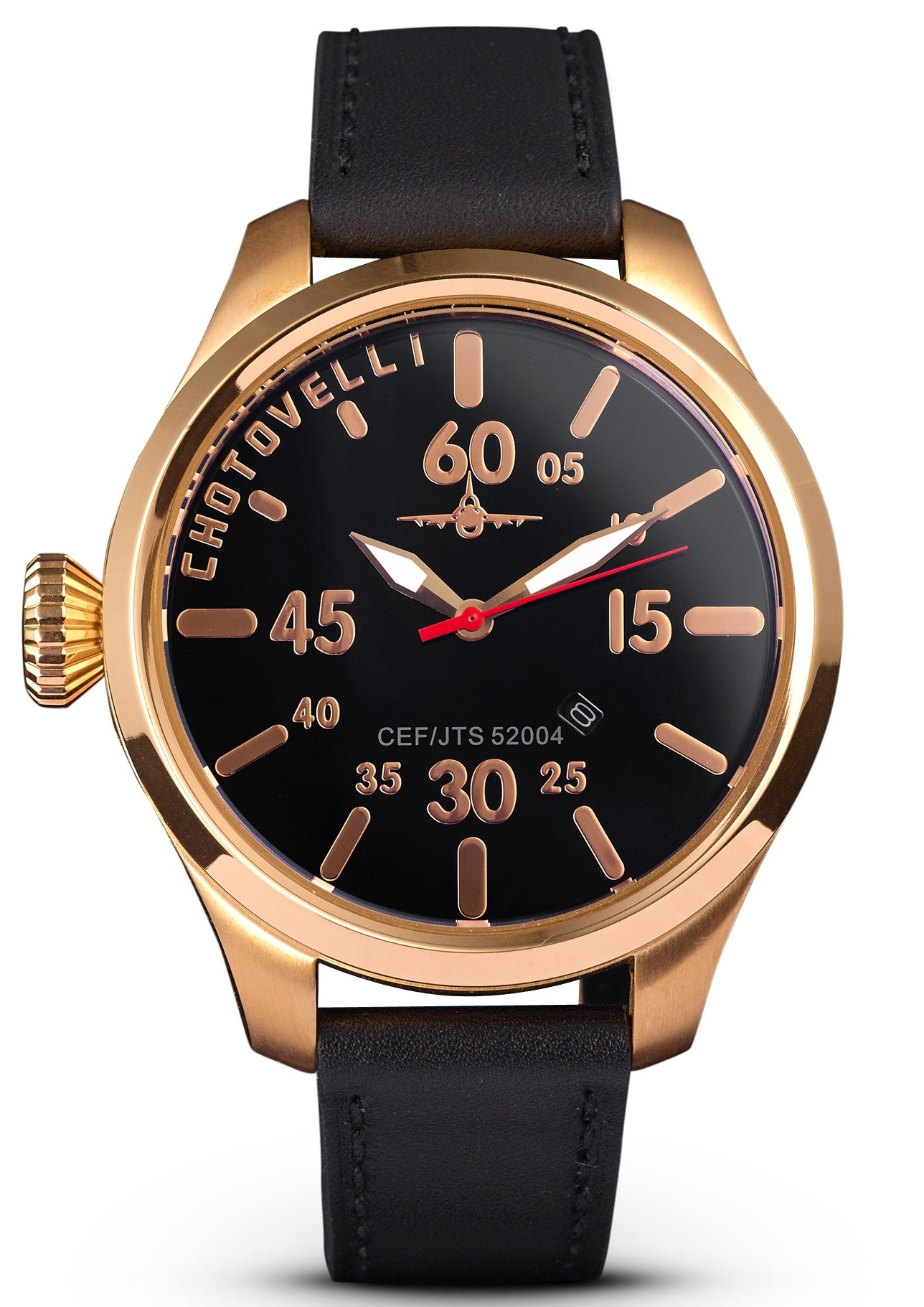 chotovelli Airbase 47mm Luxury Pilot Men's Watch - 5200.4