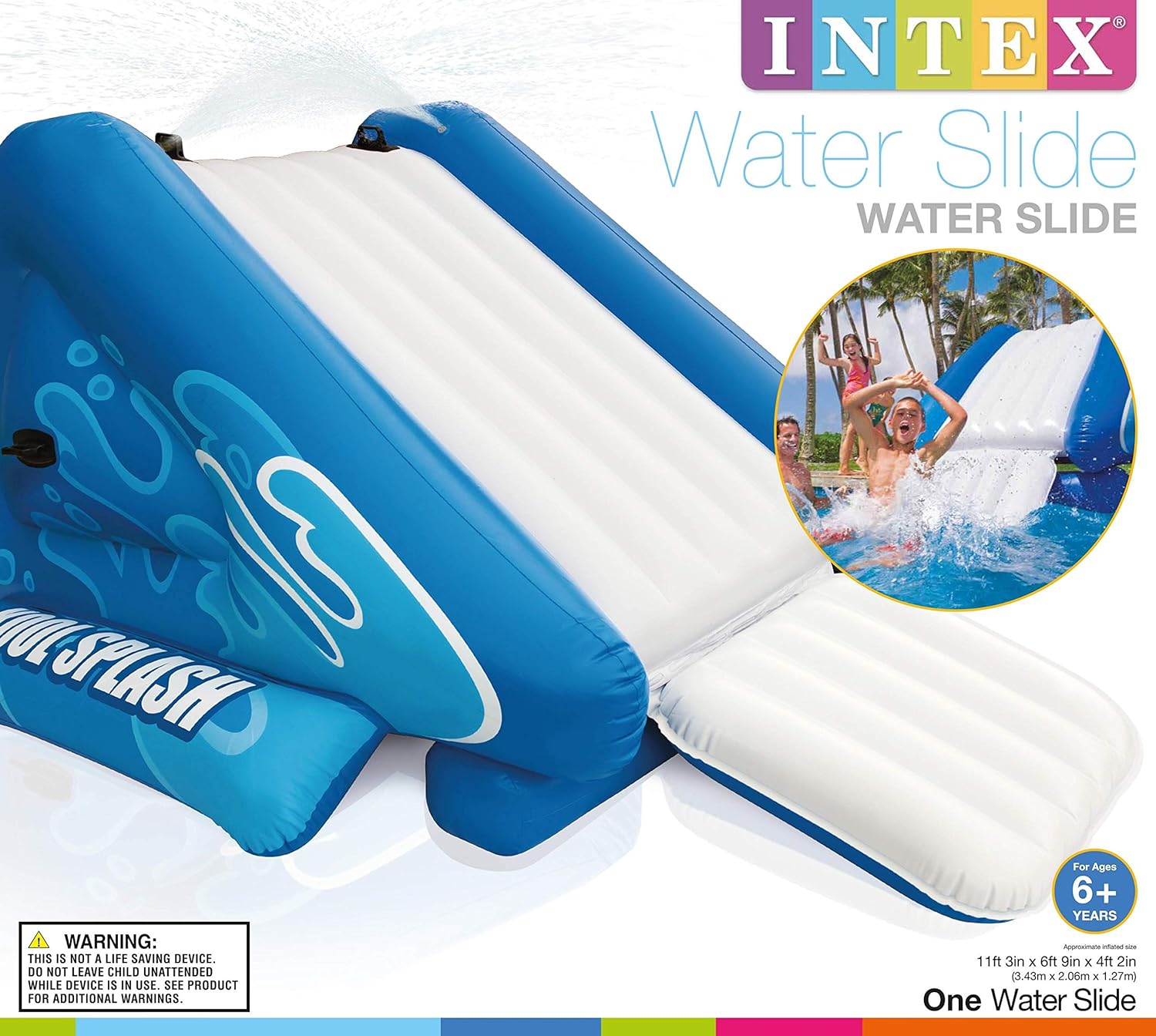 intex kool splash water slide