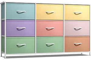 Sorbus Kids Dresser with 9 Drawers - Storage Unit Organizer Chest for Clothes - Bedroom, Kids Room, Nursery, & Closet