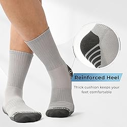 BAMBOO COOL Men's Crew Socks Athletic Running