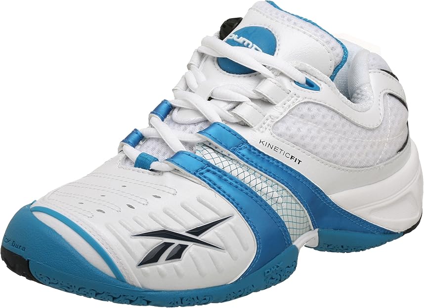 Reebok Women's KFS Pump Advantage Tennis Shoe, White/Blue