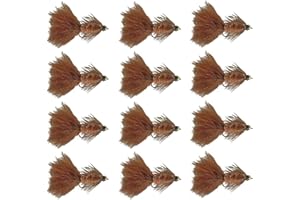 Feeder Creek Woolly Bugger Fly Fishing Flies 12pc Fly Fishing Assortment | Handmade Wet Flies for Fly Fishing in Various Patterns/Colors | Streamer Flies
