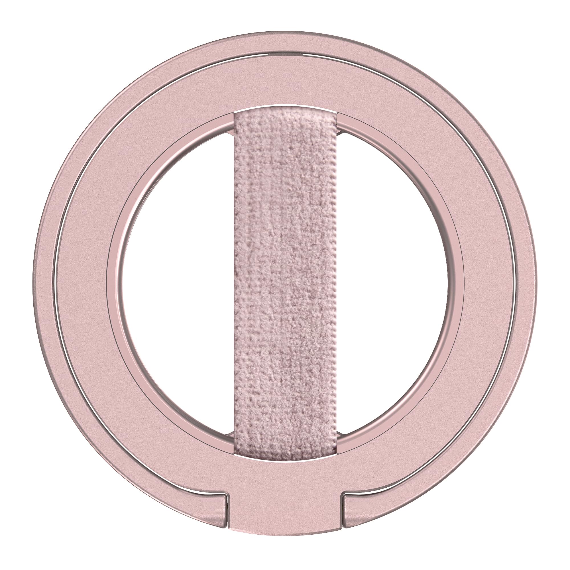 EWA MagOne Ultra for Magsafe Phone Grip Kickstand [Replaceable Elastic Finger Loop], Mag Safe Ring Holder Stand, Two-Sided Magnetic Phone Accessories for iPhone 17,16,15,14,13,12 Pro/Max/Plus-RoseGold