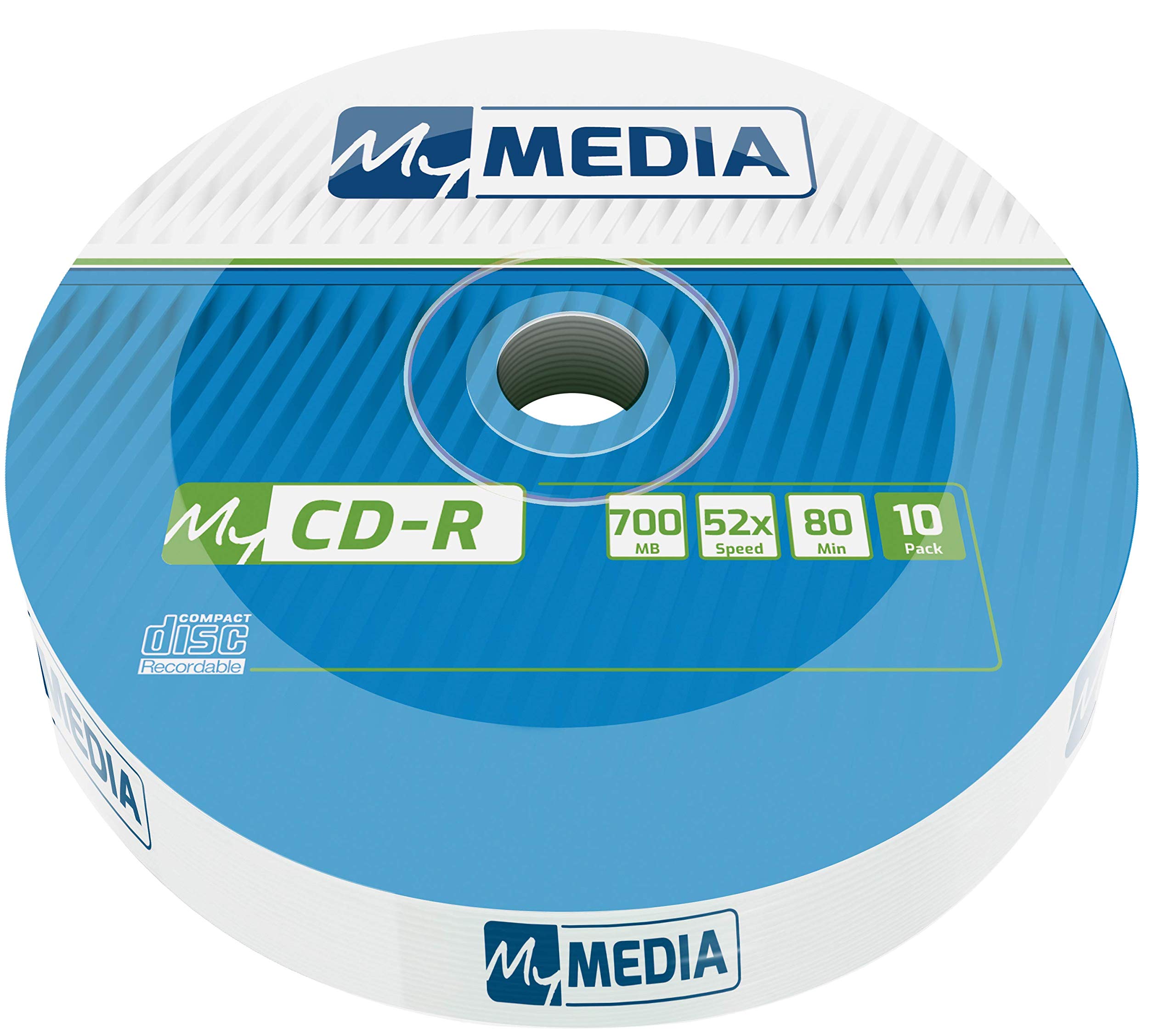 MyMedia CD-R - 700MB with 52x Burning Speed, wrap of 10 pieces