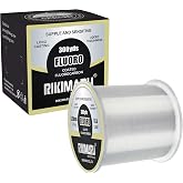 RIKIMARU Fluoro Fishing Line, 100% Soft Fluorocarbon Coated Fishing Line