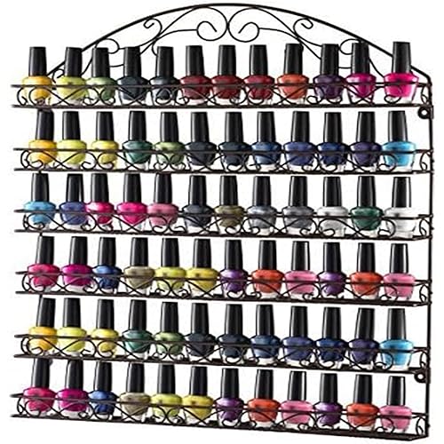 Home-it Large Nail Polish Rack Wall Mounted Metal Nail Polish