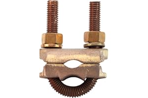 Penn-Union GPL 7 Bronze Ground Clamp Connector 1/2" U-Bolt Threaded Silicon Bronze