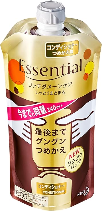 Amazon エッセンシャル リッチダメージケアコンディショナー つめかえ用 340ml エッセンシャル リンス コンディショナー 通販