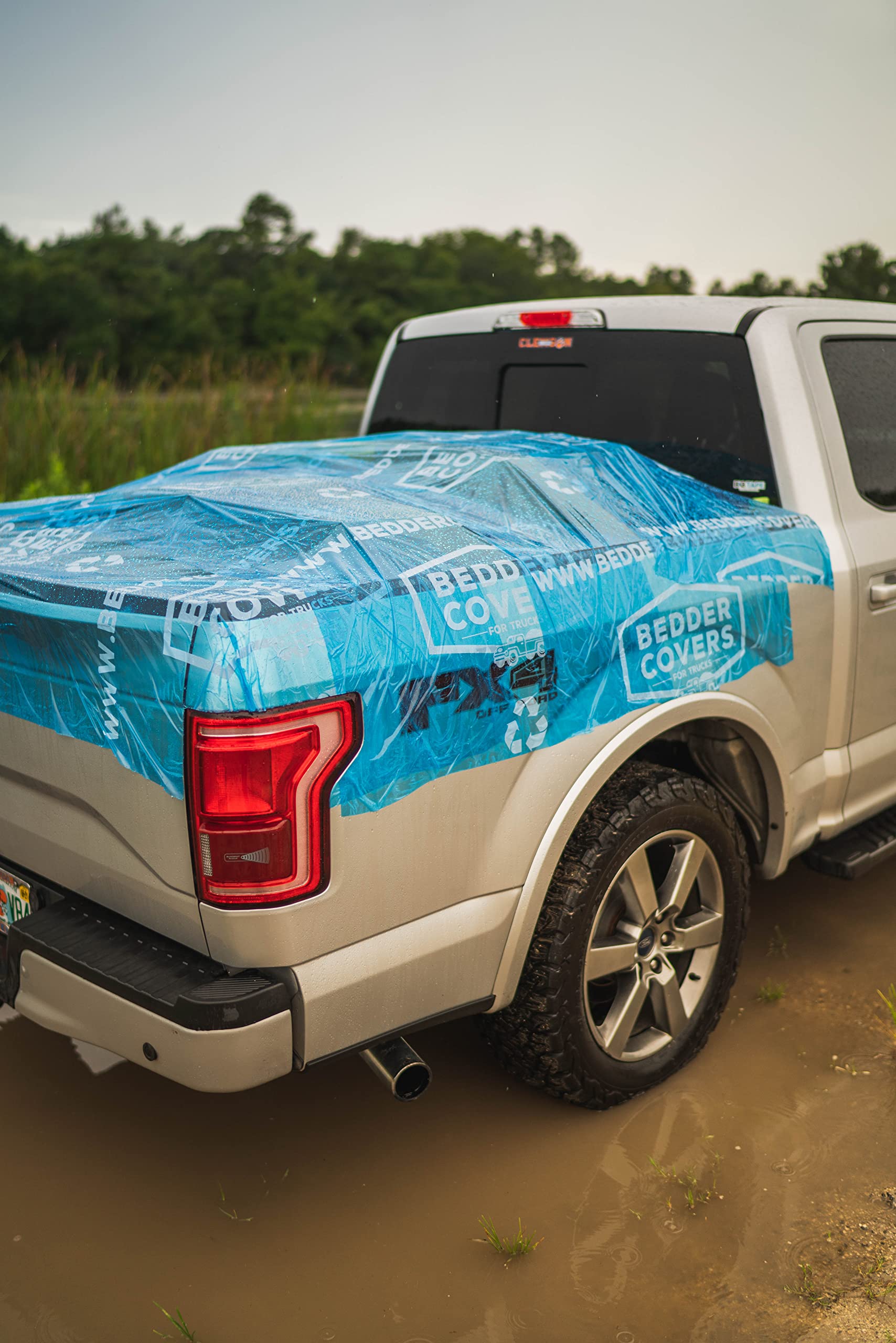 Photo 1 of Bedder Covers Pickup Truck Bed Cover, self-Adhesive Waterproof wrap 3 ft x 40 ft, fits Any Truck with Any Load, Temporarily Cover Your Load!