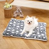 MICOOYO Dog Cat Crate Mat 2Pcs Fleece Bed Star Pattern 61x41 cm view 6