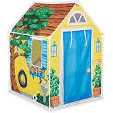 Melissa &amp; Doug Cozy Cottage Fabric Play Tent, Indoor Playhouse for Kids | Nearly 4 Feet Tall Tent, Folds For Easy Storage, Sparks Imaginative Storytelling, Creative Play Gift For Kids Ages 3+