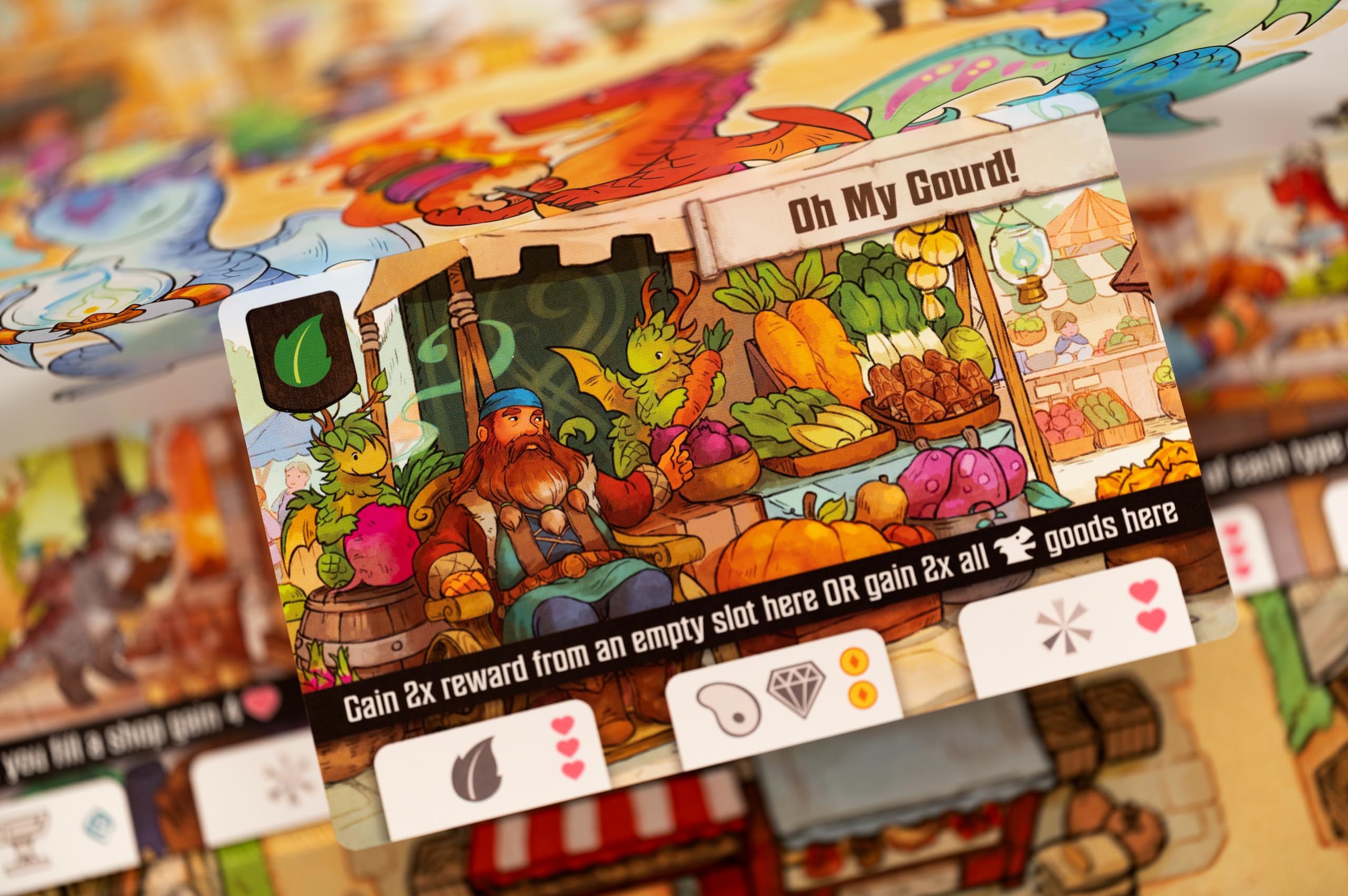 Flamecraft Board Game | Strategy Dragon Fantasy Fun Family for Kids & Adults Ages 10+ 1-5 Players Average Playtime 60 Minutes Made by Lucky Duck Games (LKY-FMC-R01-EN)