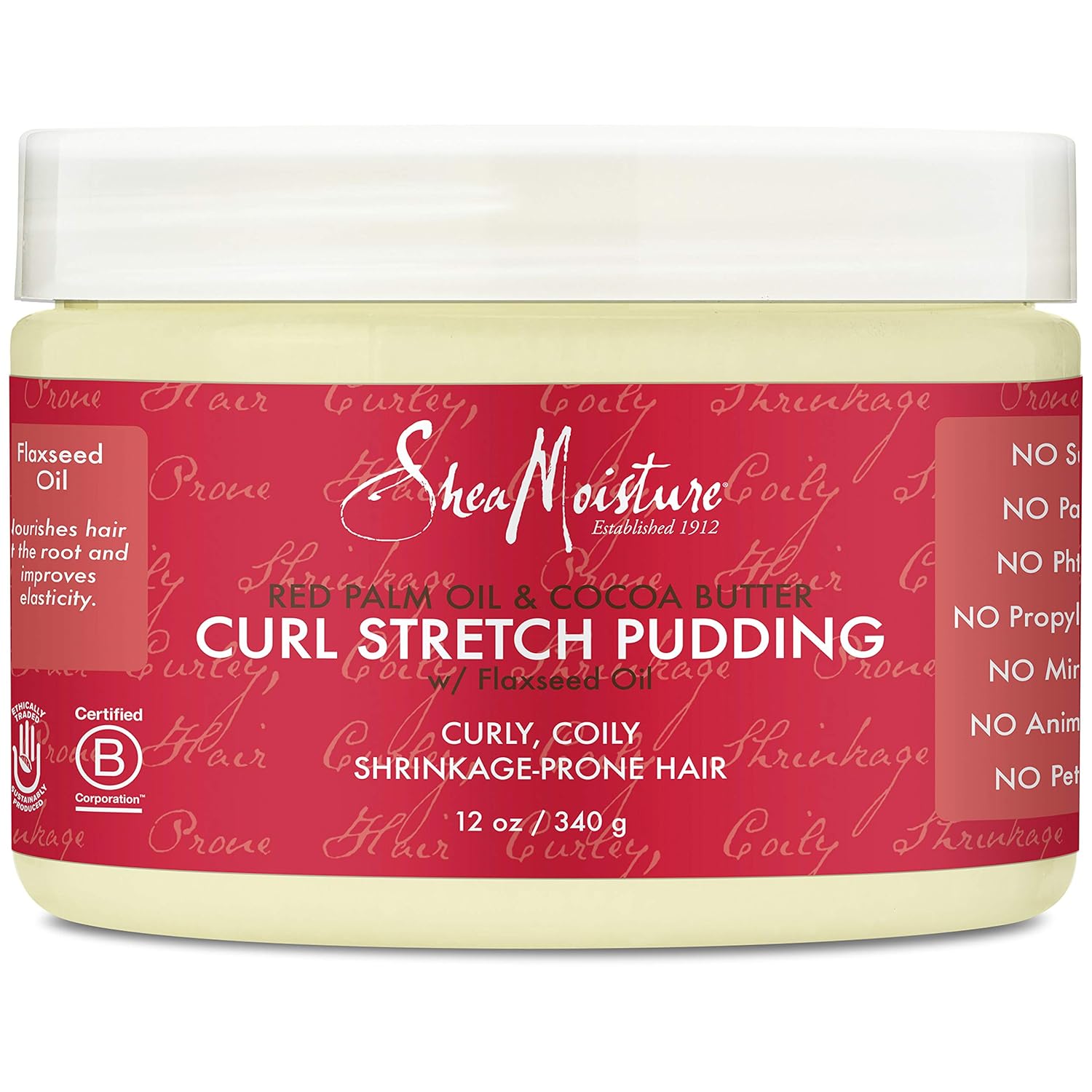 SheaMoisture Red Palm Oil & Cocoa Butter Curl Stretch Pudding Styler, 12 Ounce : Beauty