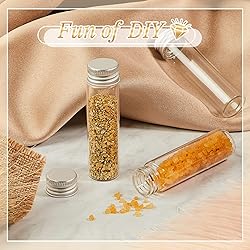 Didaey 100 Pcs Vials Clear Mini Glass Bottles with